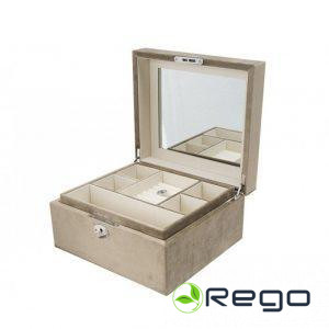 Rotaslietu kaste Tramma, taupe, 23.5x21x12cm