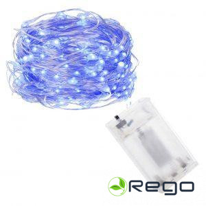 Springos Ziemassvētku lampiņas CL01018 100LED, zilas, 9,9m