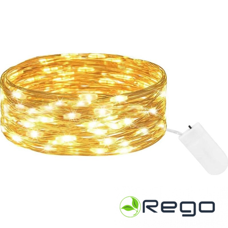 Akumulatora gaismas Springos CL4025 10 LED, silti balts