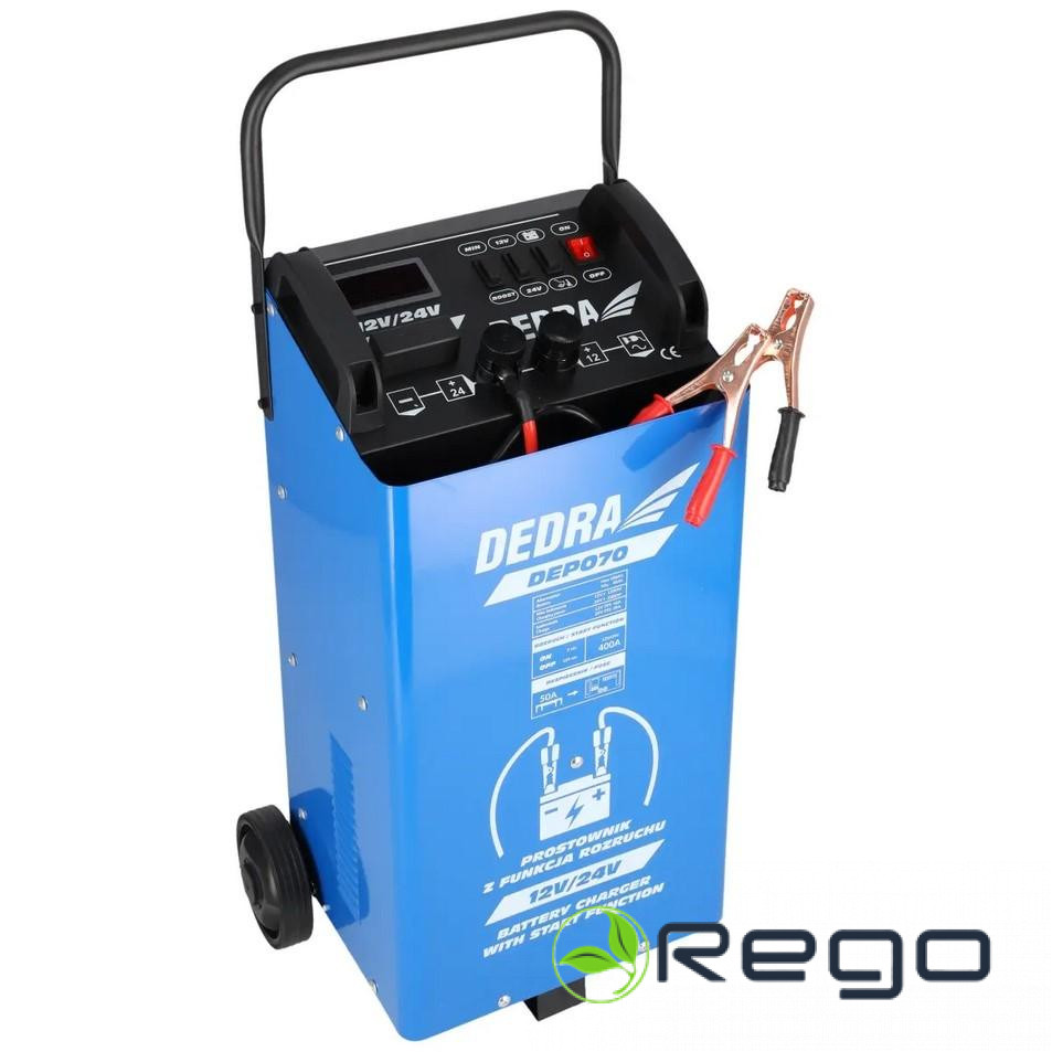 Dedra DEP070 Akumulatora lādētājs un starteris 12 / 24V 40-400