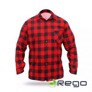 Dedra BH51F1-XXL Flaneļa krekls sarkans, izmers XXL, 100% kokvilna