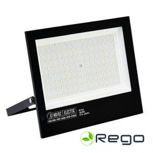 LED prožektors, Horoz, ASLAN, 100W, 8000lm, 6400K, IP65, melns, alumīnijs
