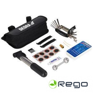 Dedra 06F301 Velosipēda apkalpes komplekts, remonta komplekts, 17 detaļas