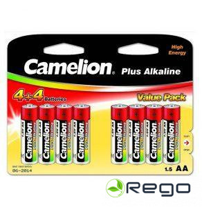 Camelion AA B8 (4+4) alkaline baterijas