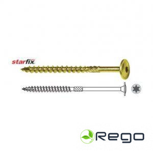 Galdnieka skrūve AWCT 6x200/F (4gab) plakana galva TX30