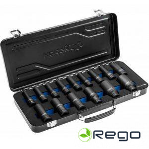 Hogert HT4R049 Triecienmuciņu komplekts 15 gab., 1/2", CrMo