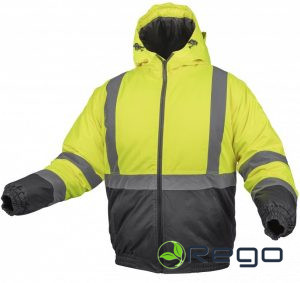 Hogert HT5K244-3XL Darba jaka dzeltena, augstas redzamības, 3XL izmērs