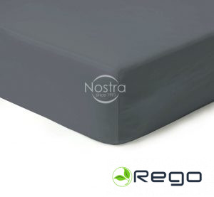 Satīna palags ar gumiju 180x200/30cm 00-0240 Iron Grey