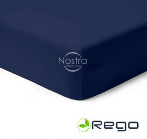 Satīna palags ar gumiju 180x200/30cm 00-0402 Blue