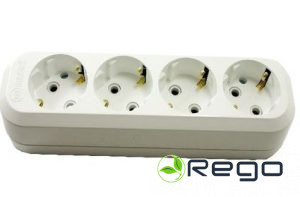 Rozešu bloks Makel, 4-viet., a/z, balts