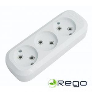 Rozešu bloks Makel, 3-viet., b/z, balts (0001316)