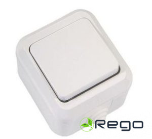 Slēdzis Makel, IP44, balts, v/a (0001871)