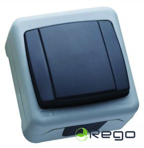 Slēdzis Makel, IP55, pelēks, v/a (0004152)