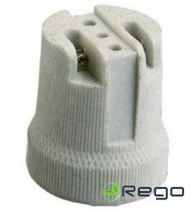 Patrona spuldzēm E27, IEK, 4A, IP20, balts, keramika