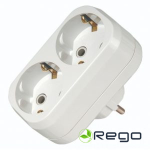 Sadalītājs Makel, 2-viet., a/z, balts (0006035)