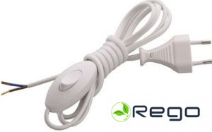 Slēdzis ar vadu Makel, balts, (25)