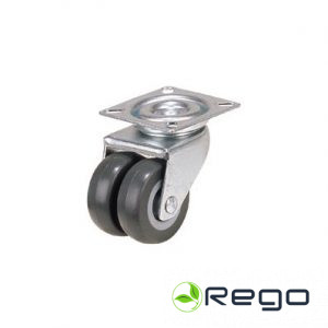 Dubultais TPR atbalsta ritenis / grozāms 2X50mm GR/SW TPR 100Kg (000767)