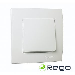 Slēdzis Makel Lillium natural,kare, balts (0008402)