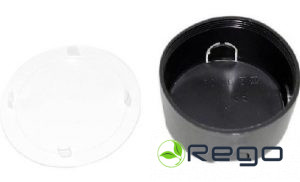 Nozarkārba PP, betonam, 1-viet., D80mm, ar vāku