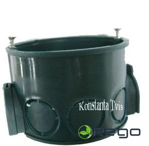 Nozarkārba PP, 1-viet., D60mm, ar skrūvēm