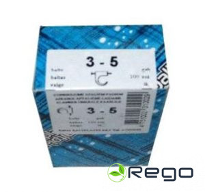 Stiprinājums apaļiem vadiem BP, KS, balts, 3-5mm, (100)