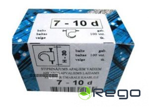 Stiprinājums apaļiem vadiem BP, KS, balts, 7-10mm, 2.0x30mm, (100)