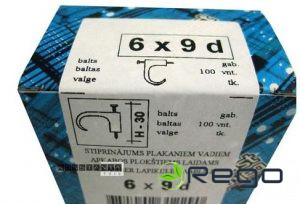 Stiprinājums plakaniem vadiem BP, KS, balts, 6x9mm, 2.0x30mm, (100)