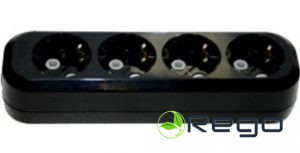 Rozešu bloks Makel, 4-viet., a/z, melns, (20)