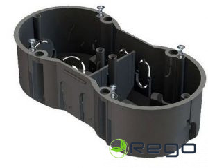 Nozarkārba IEK, betonam, 2-viet., I20, melns