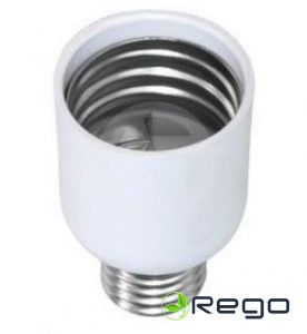 Adapteris spuldzēm E27-E40, IEK, IP20, balts, plastmasa 0020797