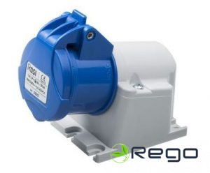 Kontaktligzda Rosi, 16A, 2P+E, IP44, v/a