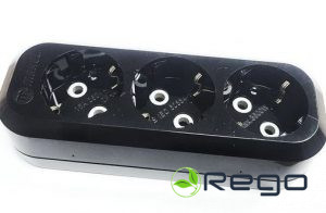 Rozešu bloks Makel, 3-viet., a/z, melns