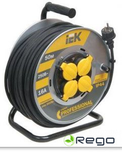 Spole pagarinātāja IEK 3x1.5mm2 50m 2P+PE