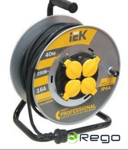 Spole pagarinātāja IEK 3x2.5mm2 40m 2P+PE