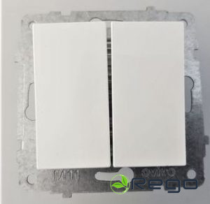 Slēdzis Ovivo, dub., (mehānisms), balts