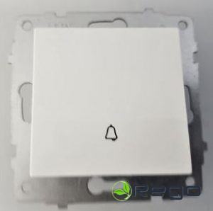 Slēdzis Ovivo, zvana poga, (mehānisms), balts