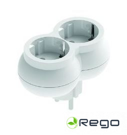 Adapteris Ovivo, 2-viet., a/z, balts