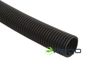 Caurule gofrēta IEK, (CTG20-20-K02-010-1), D20mm melna 0024631