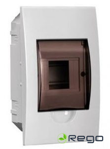 Sadalne IEK, 4-viet., IP41, z/a, 221x136x90mm, plastmasa, ar caursp. durvīm