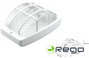 Plafons E27 KRAL režģots Max 60W IP44 balta