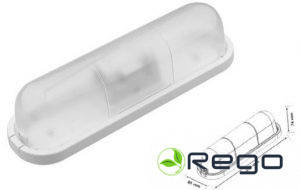 Plafons E14, bez režģiem, Max 2x11W, IP20, balta, laiviņa