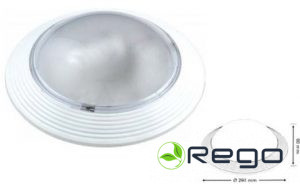 Plafons E27Max 60W, IP20, balta, apaļa