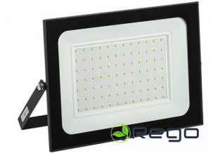 Prožektors LED, IEK, 100W, 8000lm, 6500K, IP65, melns