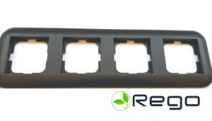 Rāmis Ovivo, 4-viet., LOFT, melns