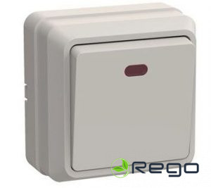 Slēdzis IEK, OKTAVA, krēmkrāsa, v/a, ar apg., (36)