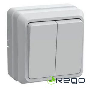 Slēdzis IEK, dub., OKTAVA, balts, v/a, (36)