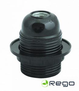 Patrons spuldzēm E27, Horoz, melns (0026568)