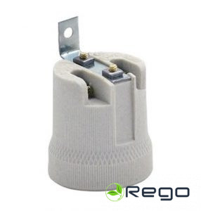 Patrons spuldzēm E27, Horoz, balts (0026570)