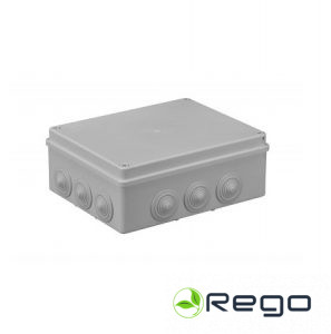 Nozarkārba, S-BOX, ar ievadiem, IP65, pelēka, v/a, 240x190x90mm (0026786)