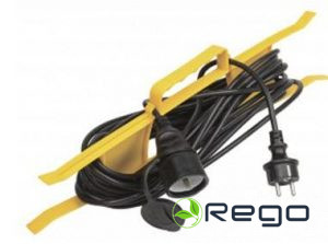 Pagarinātājs ar turētāju  IEK 1-viet 30m 3x1.0mm2